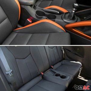 Hyundai Veloster Cup Holder Frame - Omac - S.Steel - Gloss Silver - '12-'17